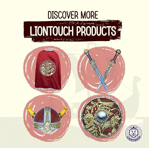 Miniatura 6 de Liontouch - Hacha vikinga  para niños mayores de 3 años  Juguete medieval de espuma de Chief Harald's para pequeños guerreros y juego de simulación