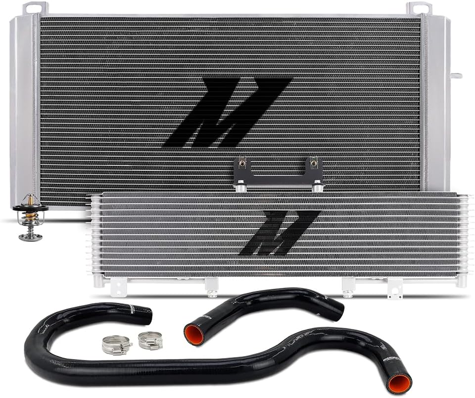 Mishimoto MMB-GMT-001 Radiator & Intercooler Essentials Bundle, Compatible with Chevrolet Silverado, 1999-2006