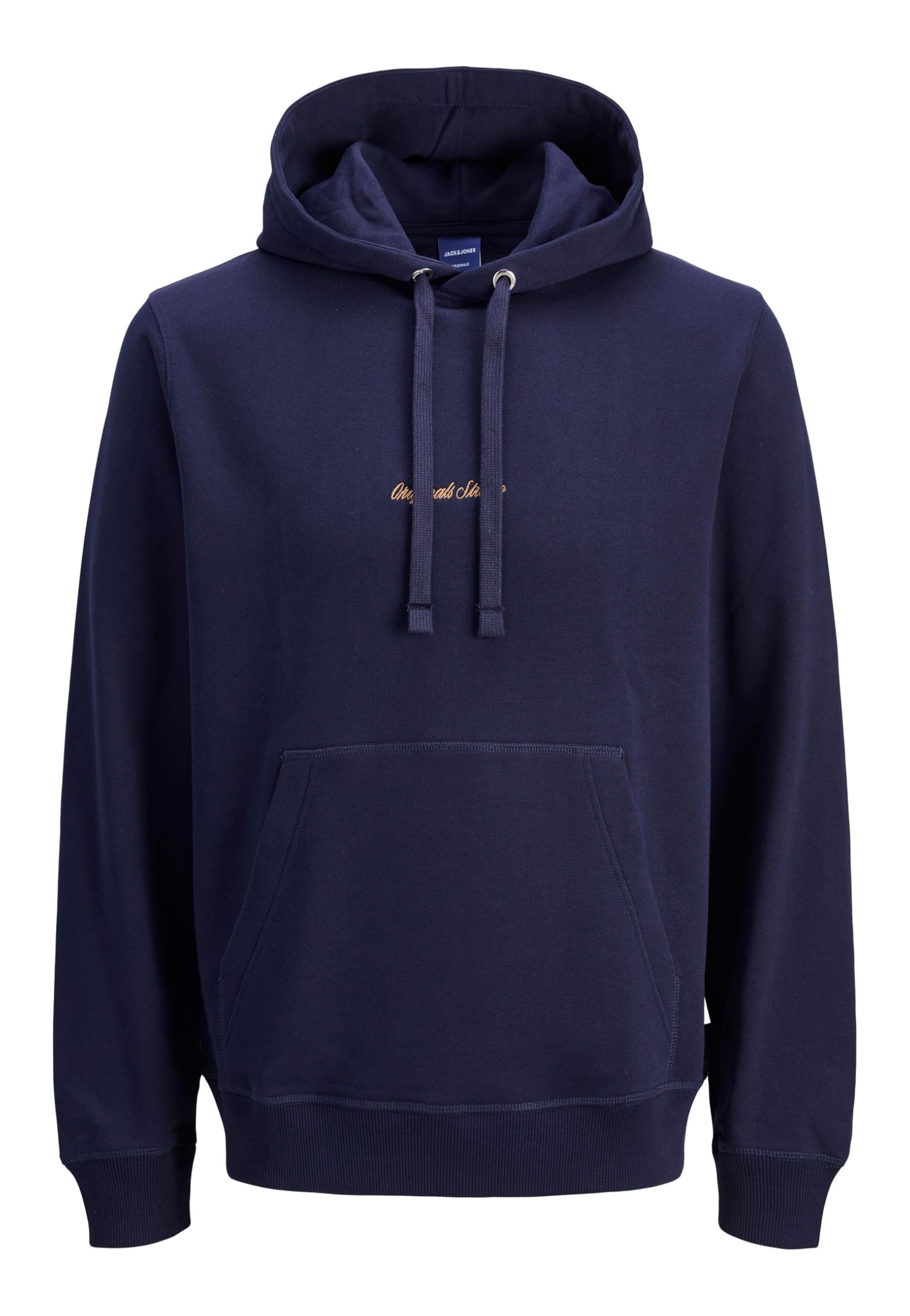 JACK & JONES JORNORREBRO EMB Men's Hoodie Sweat Hood - Relaxed, Ocean Cavern, M