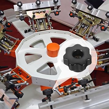 sourcing map 2pcs Star Knobs M6 Metric Female Thread 25mm Plastic Black