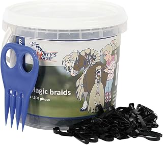 Harry's Horse 36000203-05 Magic Braids - Cubo con Asas para el Pelo, Color Negro