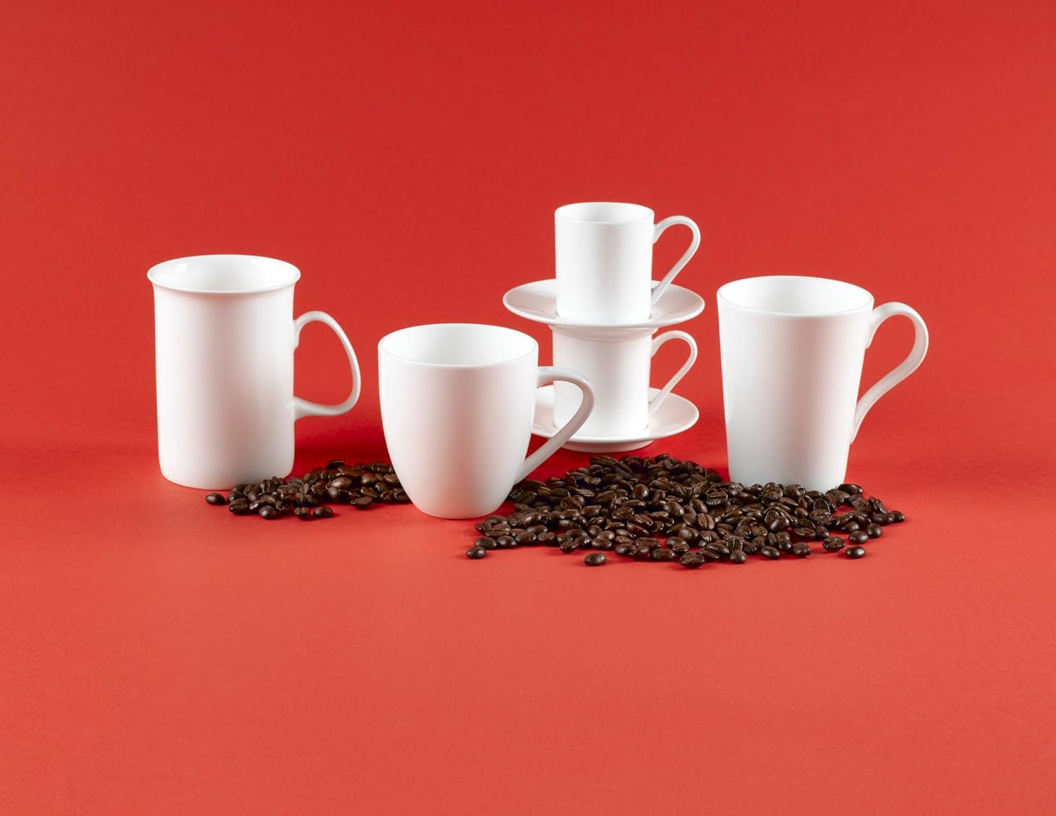 Red Vanilla Pure Vanilla Classic Mug 9.5oz, Set of 4, 1, None