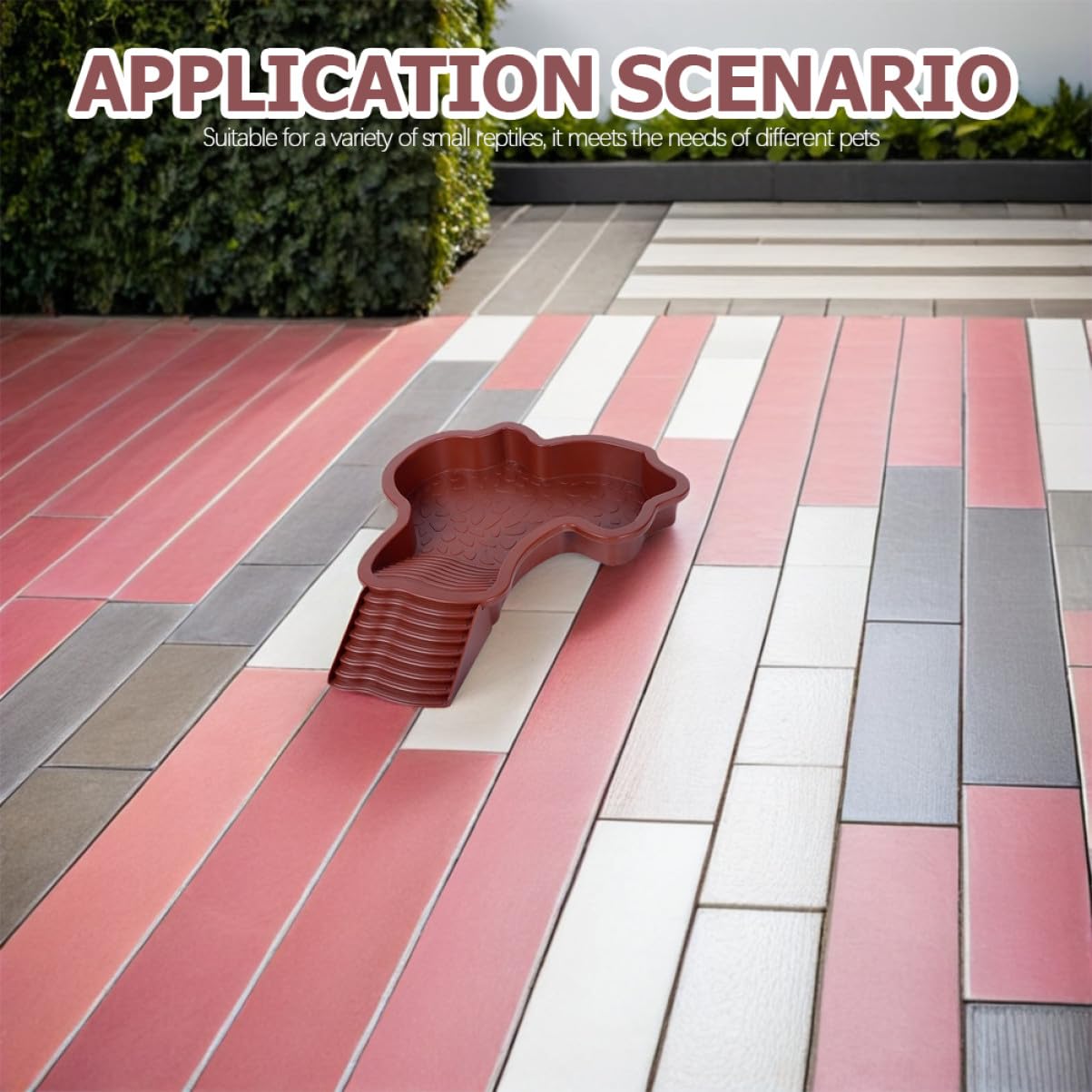 SUPVOX 2 Pezzi Piattaforma Galleggiante per Tartarughe con Rampa Integrata e Vasca Bagno per Rettili Accessorio Habitat Multifunzionale con Area Cibo per Tartarughe Semiacquatiche