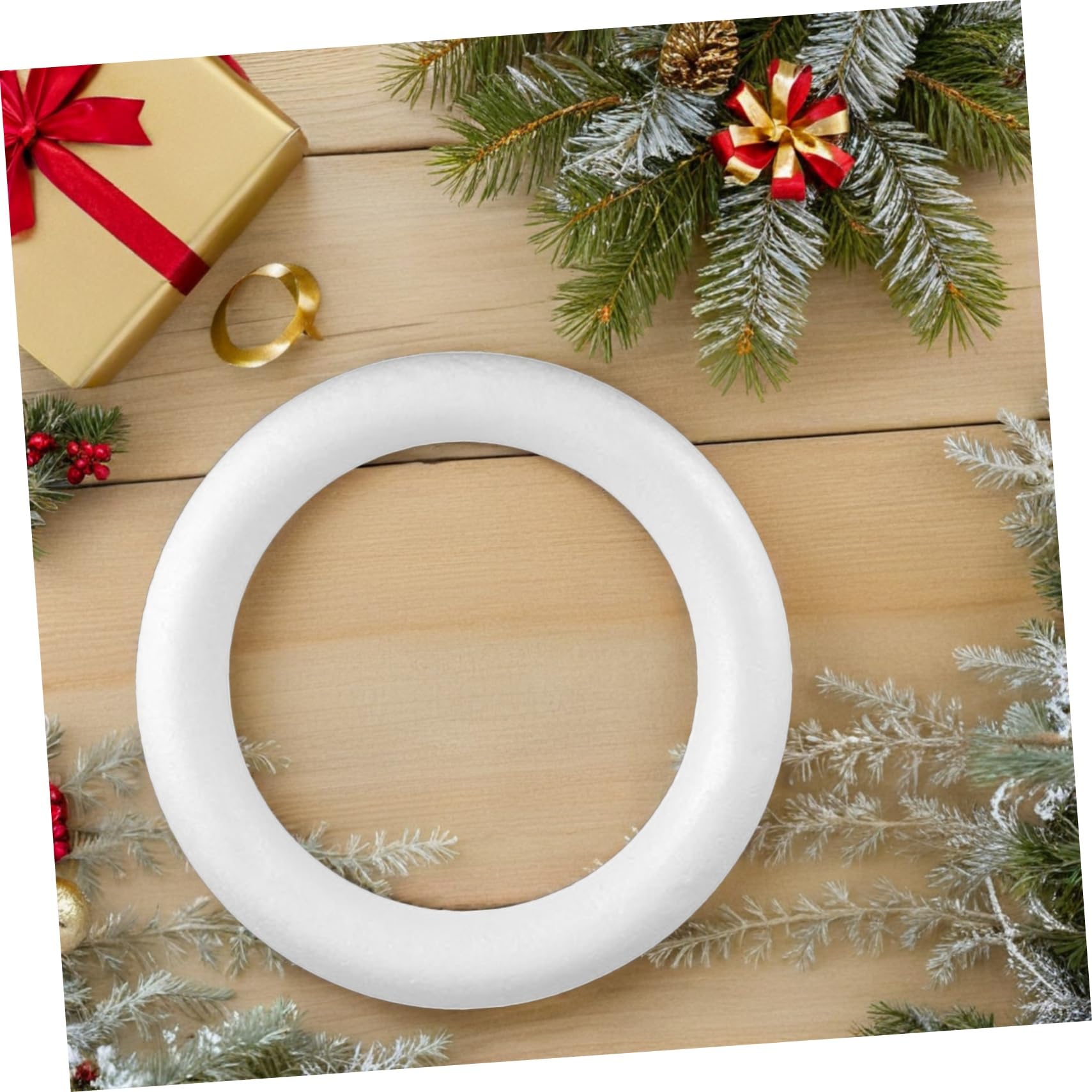 3pièces Lot de Formes De Couronnes Mousse Rondes pour Décoration De Fêtes Bricolage Et Célébrations De Mariage