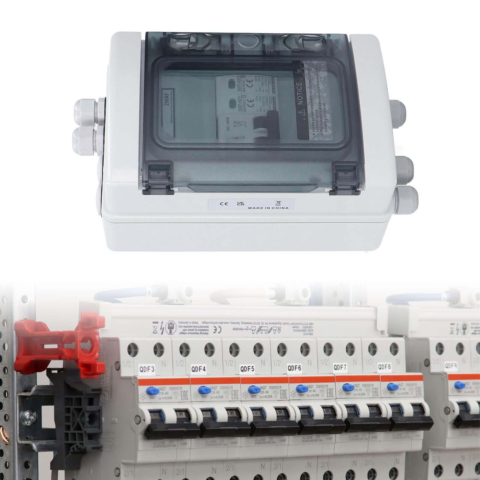 IP65 DC-Photovoltaik-Solar-Trennschalter mit Blitzschutz, DC-Miniatur-Leistungsschalter, 1000 V 40 A Solar-Trennschalter für Solarpanel für Combiner-Box.