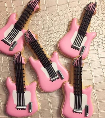 Miniatura 6 de Cortador de galletas Rock 'n Roll para guitarra eléctrica, 5.25 pulgadas, fabricado en Estados Unidos por Ann Clark