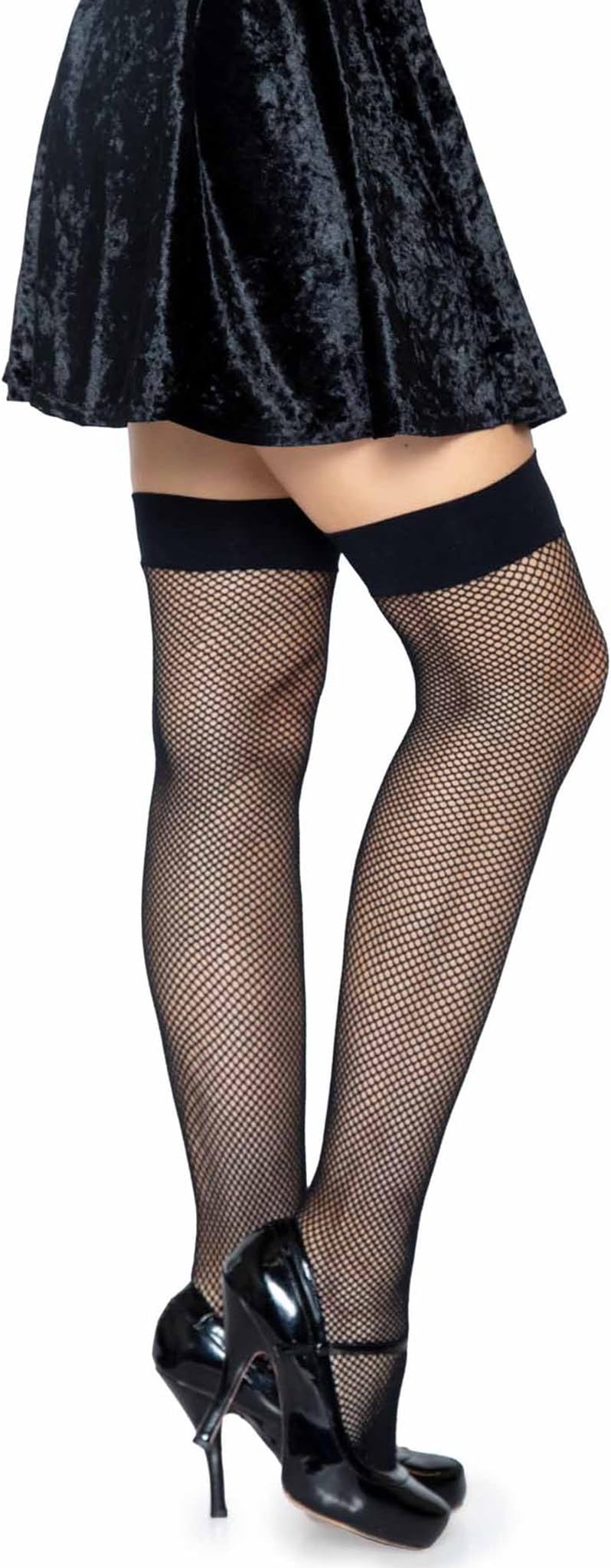 Leg Avenue Women's Nylon Fishnet Thigh Highs