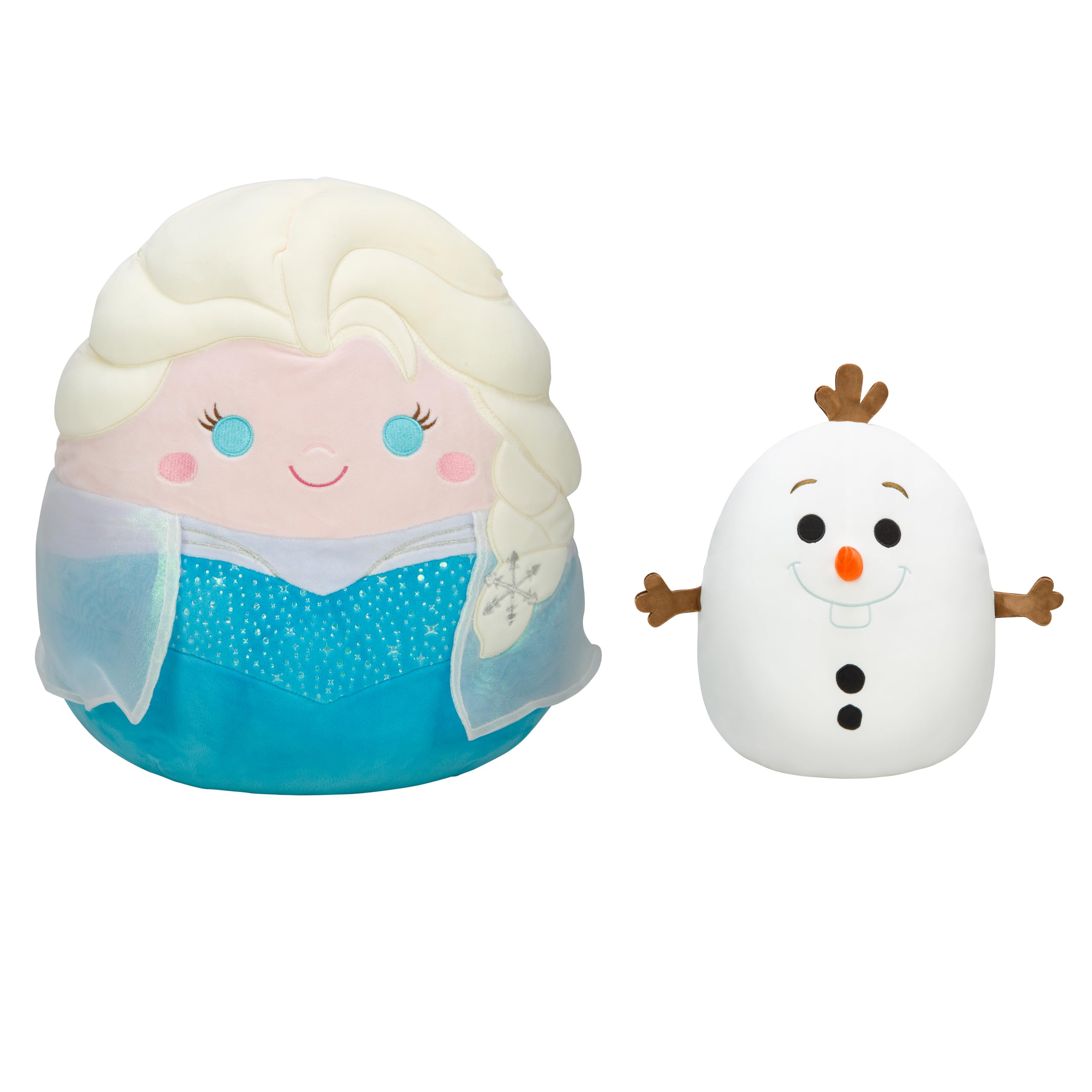 SquishmallowsOriginal Disney Olaf and Elsa 2-Pack - Official Jazwares Plush