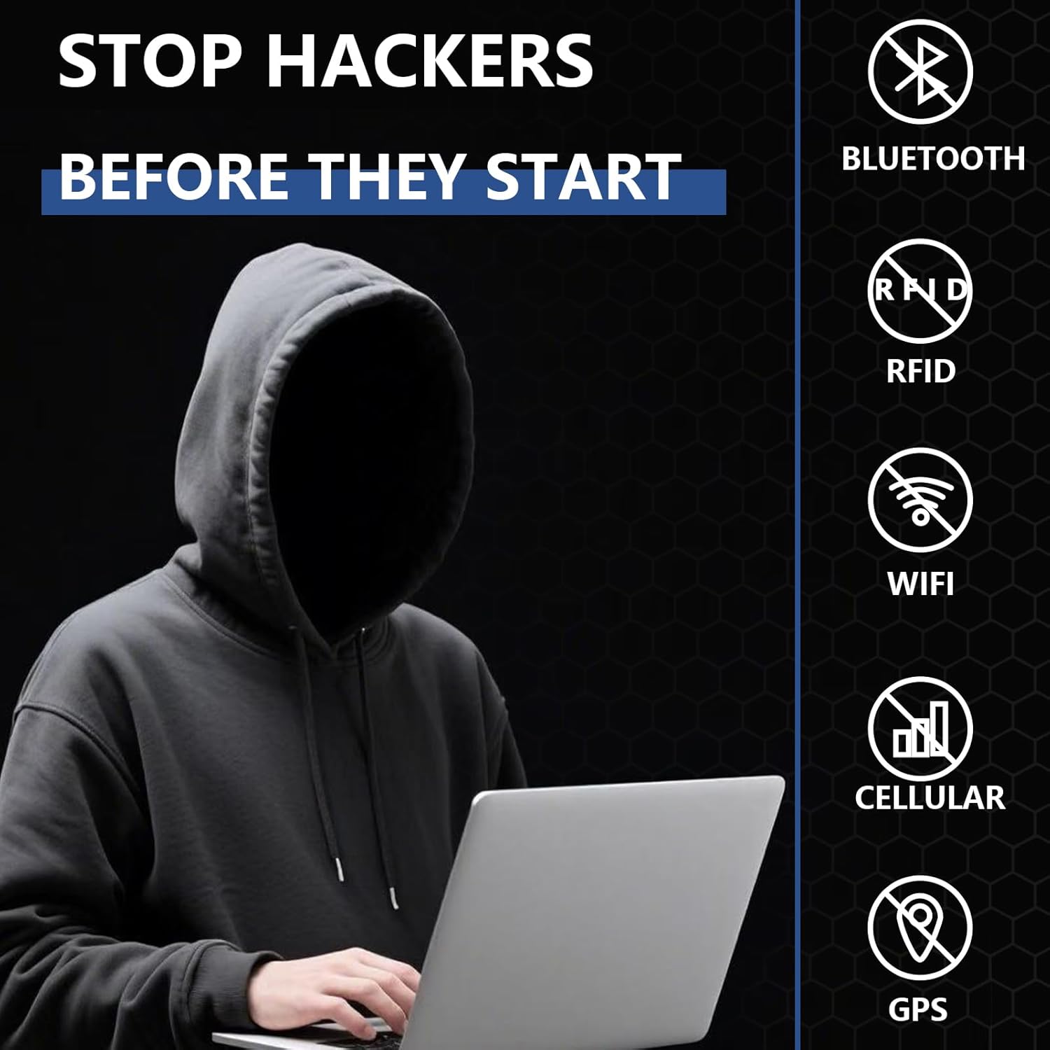 Faraday Bags EMP Proof 7L - Black Waterproof Faraday Backpack with Front Pocket And Padded Strap, EMP Bags, Military Grade Shield Bag for Laptops & Electronics , RFID Signal Blocker for Data Security - Image 4