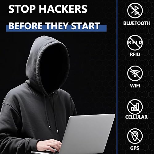 Miniatura 4 de Faraday Bags Bolsa a prueba de EMP  Mochila Faraday impermeable negra de 15 L con bolsillo frontal y correa acolchada, bolsas EMP, bolsa Faraday