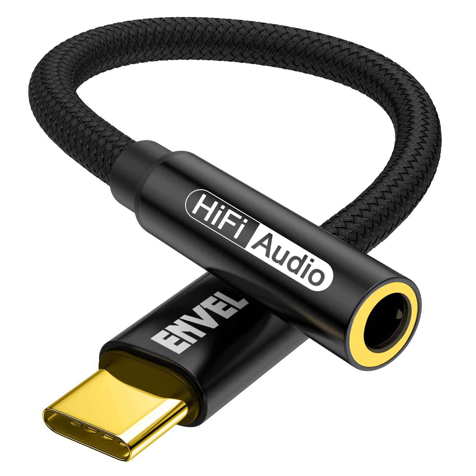 Cable USB C A Jack 3.5 Mm - 1 Metro, Nylon Trenzado, Para Galaxy, Pixel, Huawei, Xiaomi