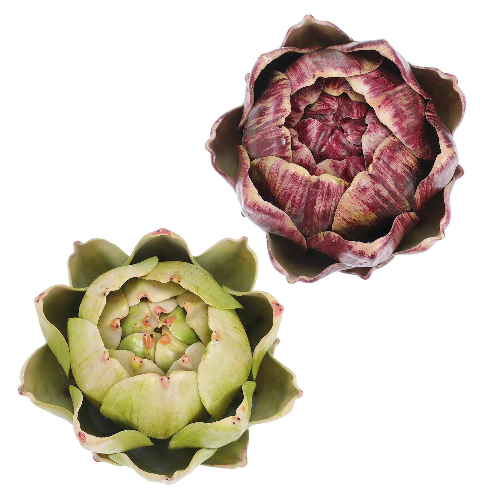Alcachofas artificiales de seda para centros de mesa de cocina y decoración de comedor