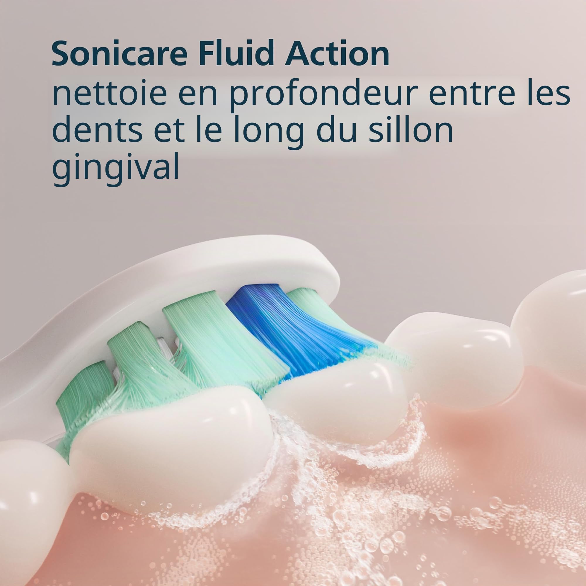 Philips Sonicare C2 Plaque Control HX9026/77 Lot de 6 têtes de brosse à dents électrique de rechange, blanc, jusqu'à 18 mois d'approvisionnement