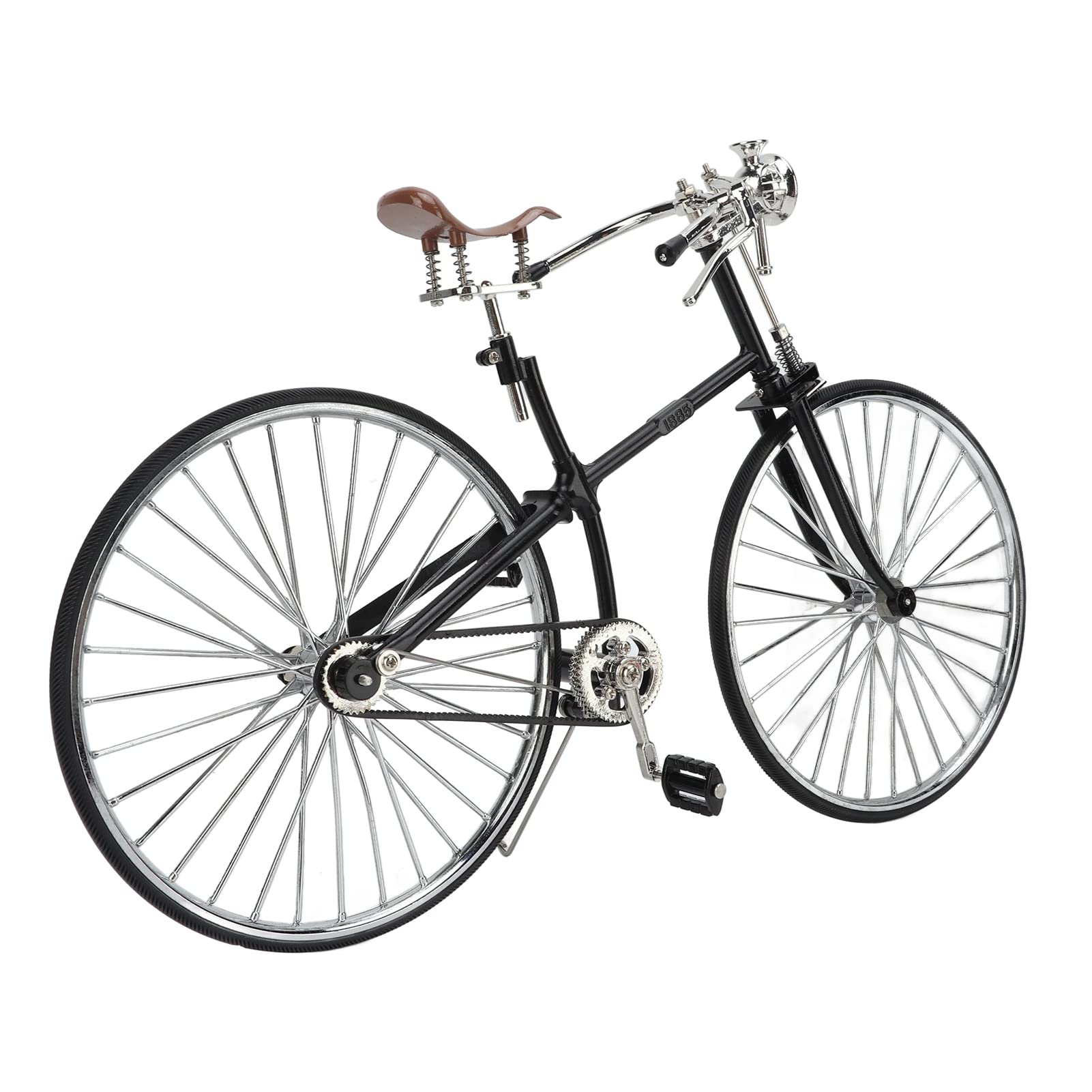 Modelo de Bicicleta Retro, Mini Bicicleta Desmontable de Metal, | Neumáticos de Goma, Adorno de Escritorio, Réplica de los 80, Marco Metálico Durable