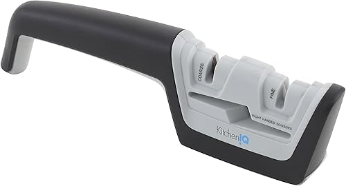 Kitchen IQ Diamond Pro - Afilador de tijera y afilador de tijeras color blanco y negro