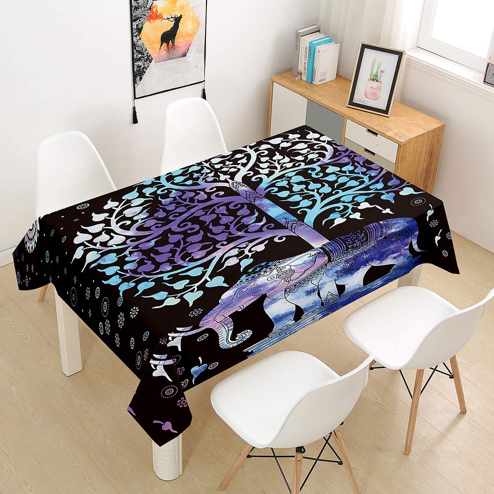 Nappe éléphant anti-tache rectangulaire pour protéger votre table