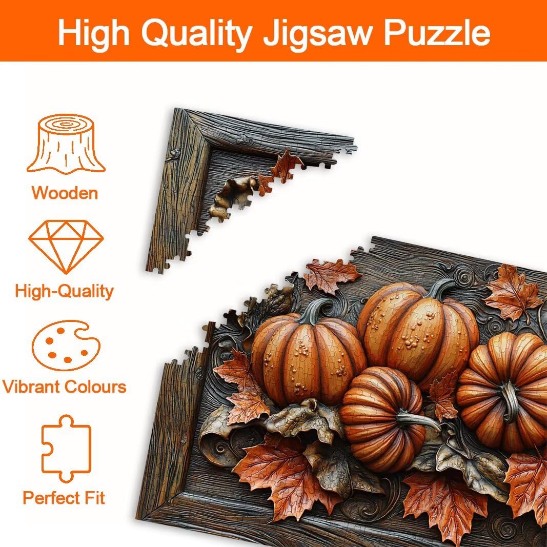 Puzzle Zucca, Puzzle 5000 Pezzi Adulti per Decor, Regalo Donna/Uomo -8888