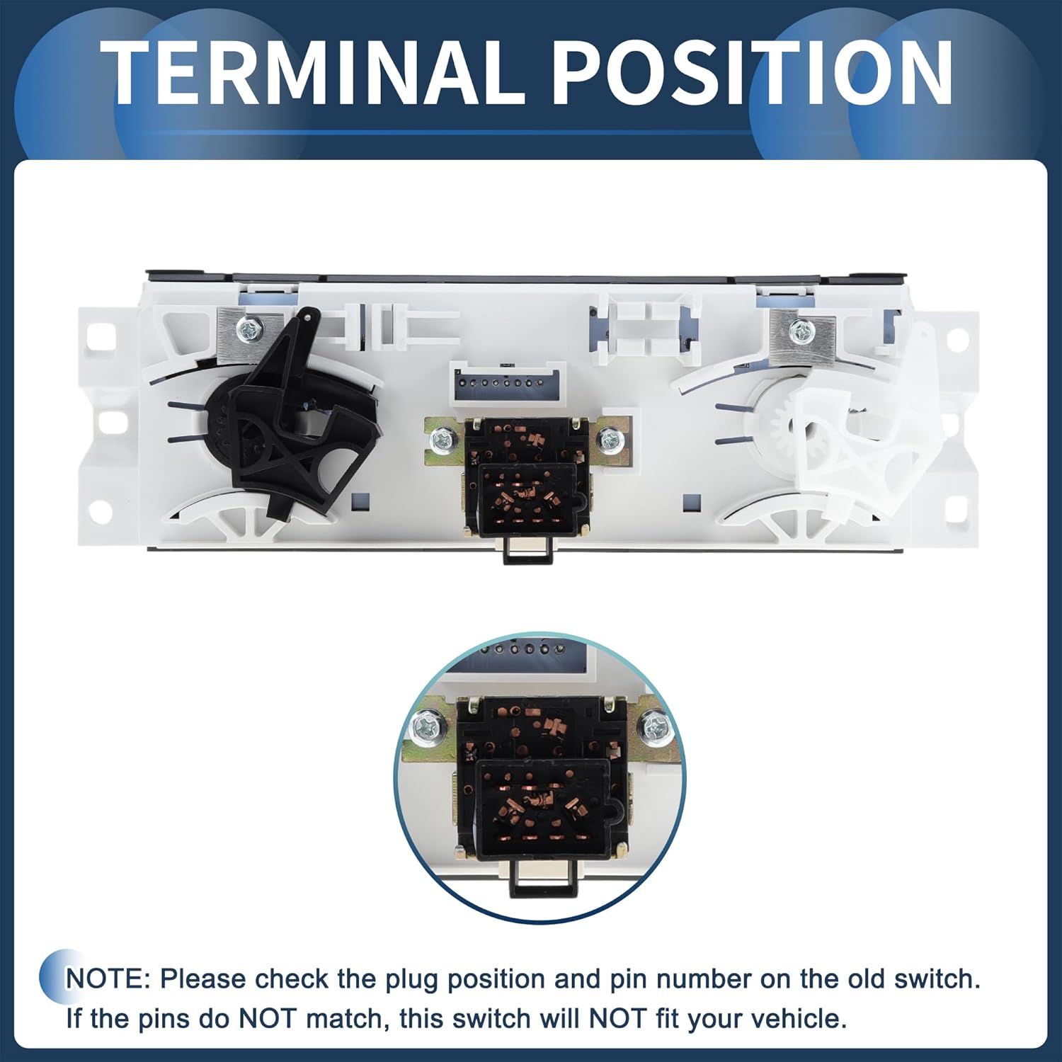 No.25841856 Climate Control Module for Chevrolet Colorado 2004-2012 Heater A/C Climate Control Panel Black