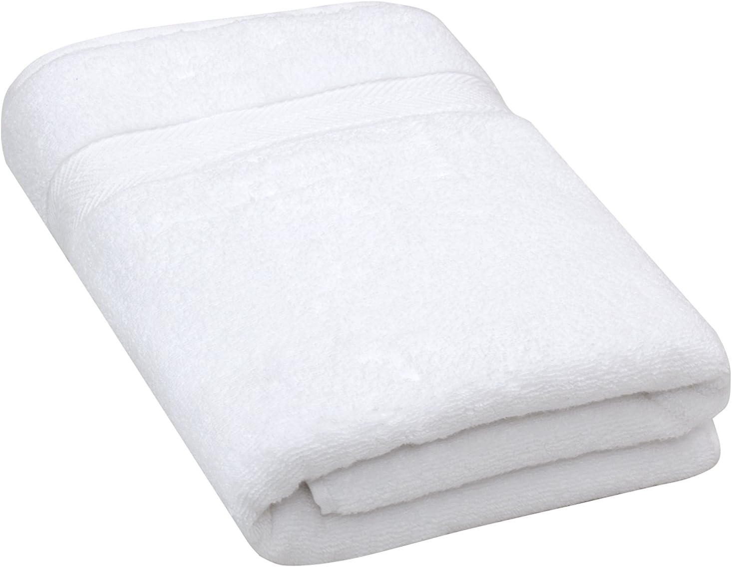 Bloom Pima Zero Twist Bath Towel - 27” x 54” - Premium Ultra Soft, High Absorbency Pima Cotton - Quick Drying Luxury Spa Bath Towels - 600 GSM (Snow White, 1 Pack)