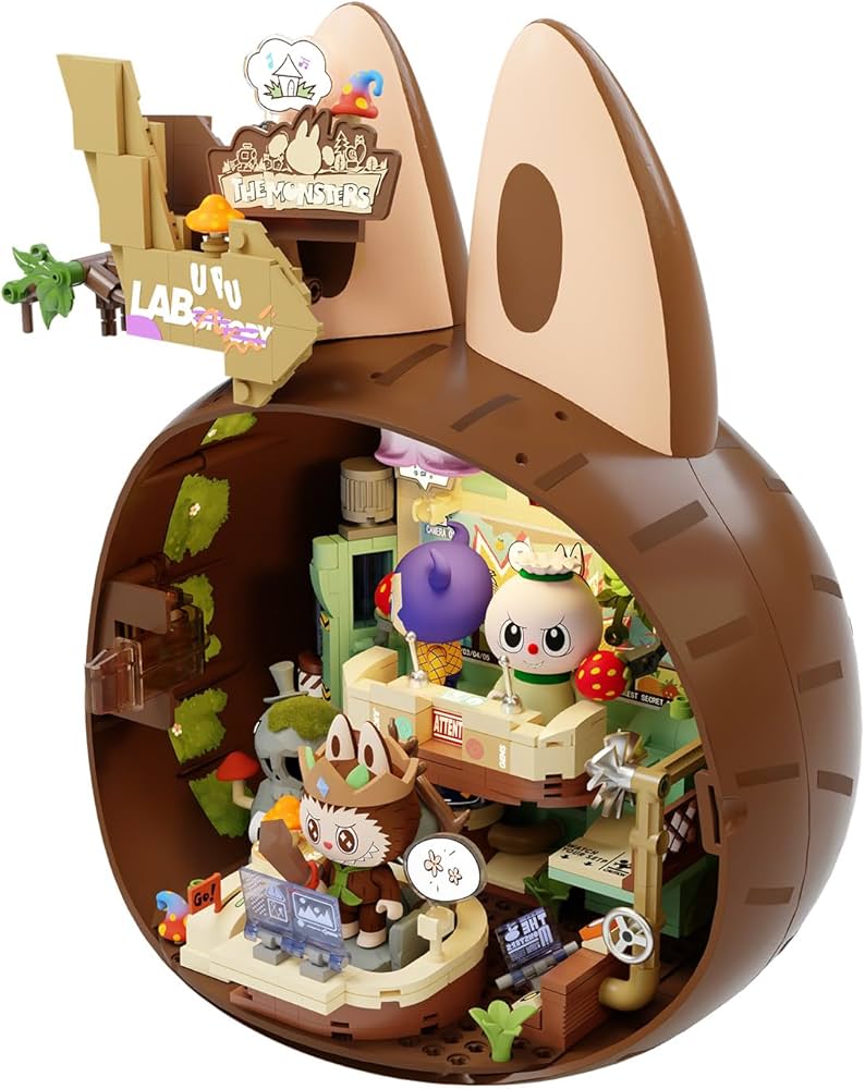 Amazon.com: The Monsters Forest Secret Base Series Blocks-Playful