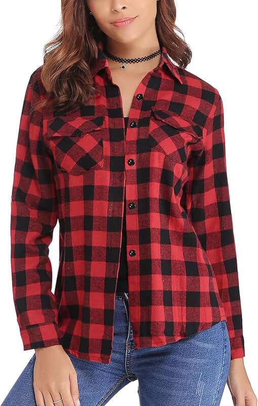 Amazon.it camicia scozzese donna