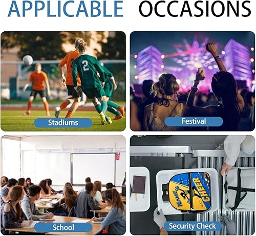 Miniatura 5 de Mochila transparente personalizada para niñas, mochila escolar de porristas de 12 x 6 x 12 pulgadas para mujeres, niños, adolescentes