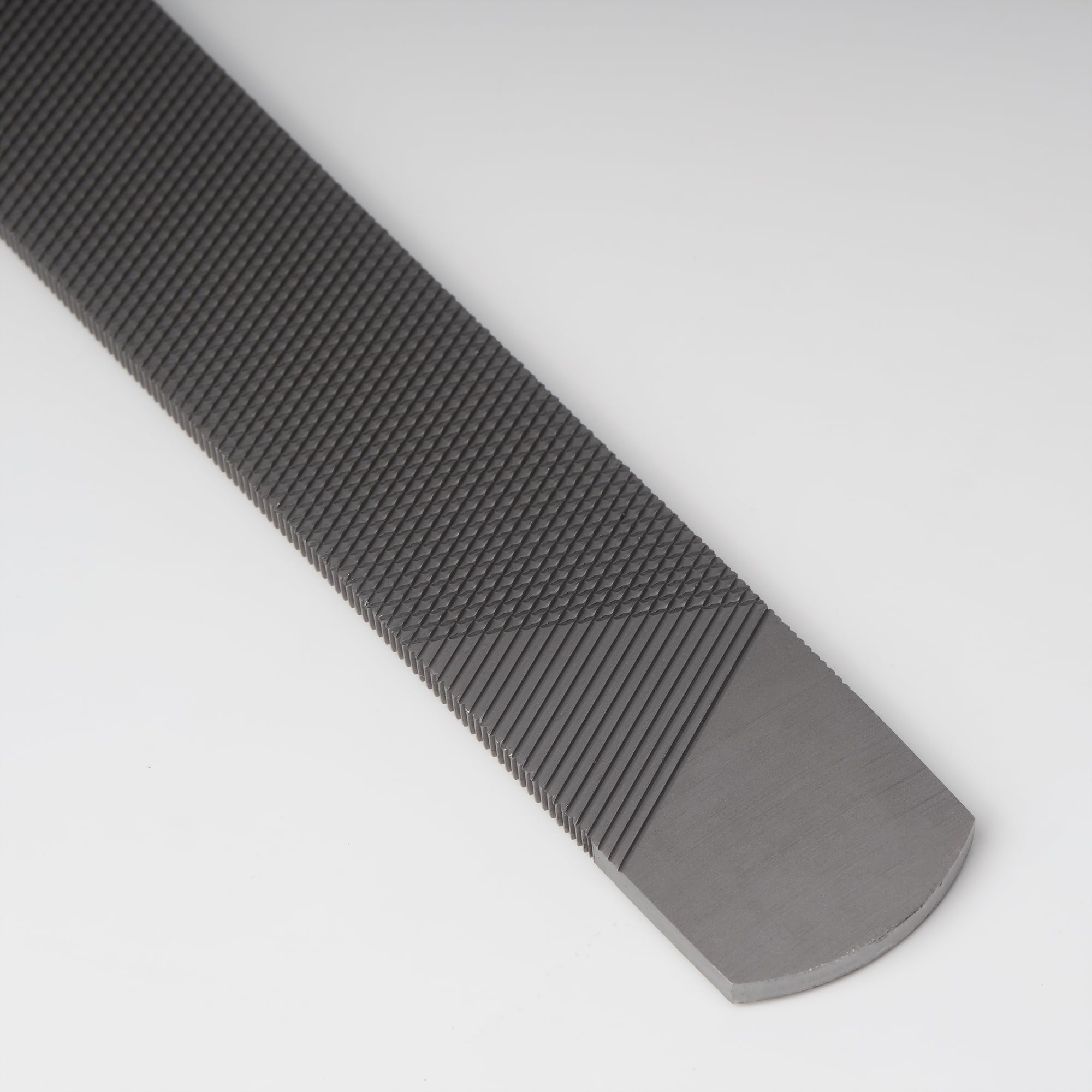 Hufraspel Doppelseitiges 350mm aus Kohlenstoffstahl mit Gummigriff, Runder Kopf Hufschmied Hufraspelwerkzeug, Pferdehuffeile Hufpflege für Pferde, Ziegen, Kühe, Tierhufe (Grau, 350mm)