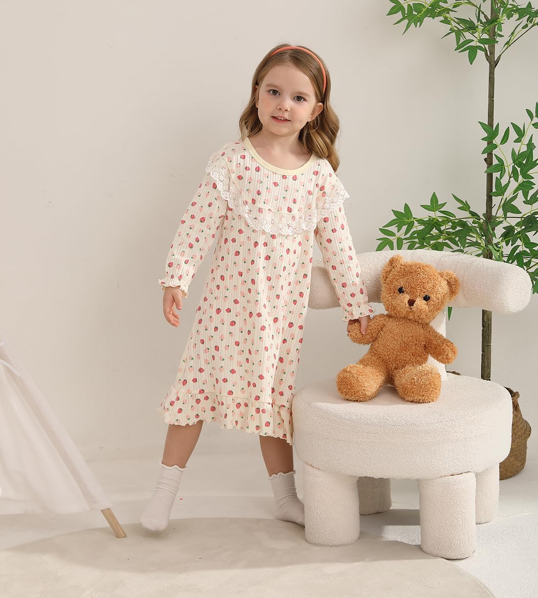 Girls' Cotton Dress,Toddler Soft Breathable Dresses 3-12Years - Image 2