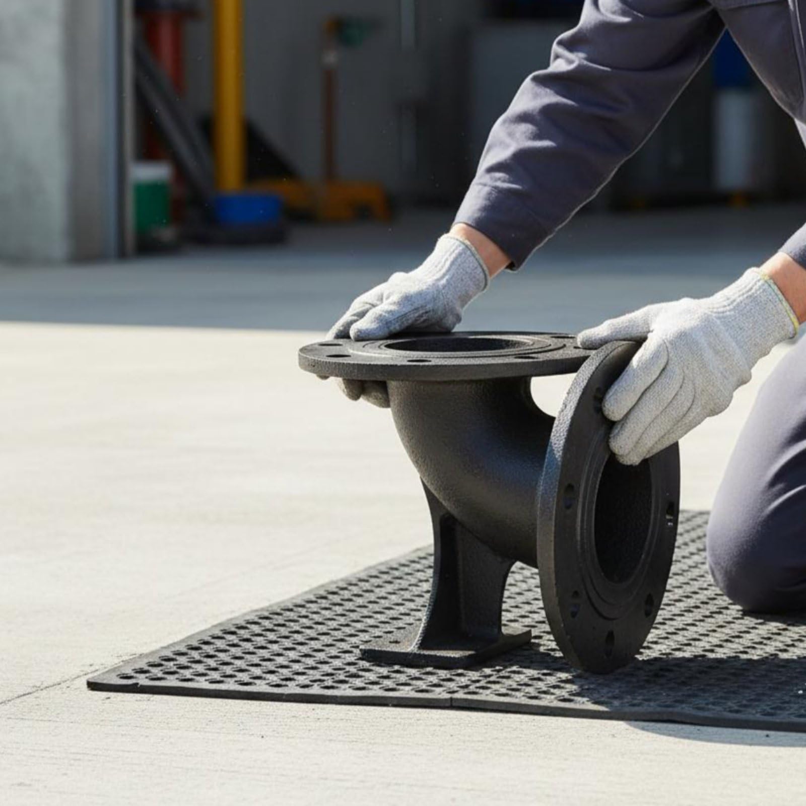 F Fityle Codo de Subterráneo Codo Brida Tubería Componente en Acero al Carbono con Fijación Segura Bridas para Instalación Firme y Sellado Estable Adecuado para Líneas de Agua Servicios Exteriores