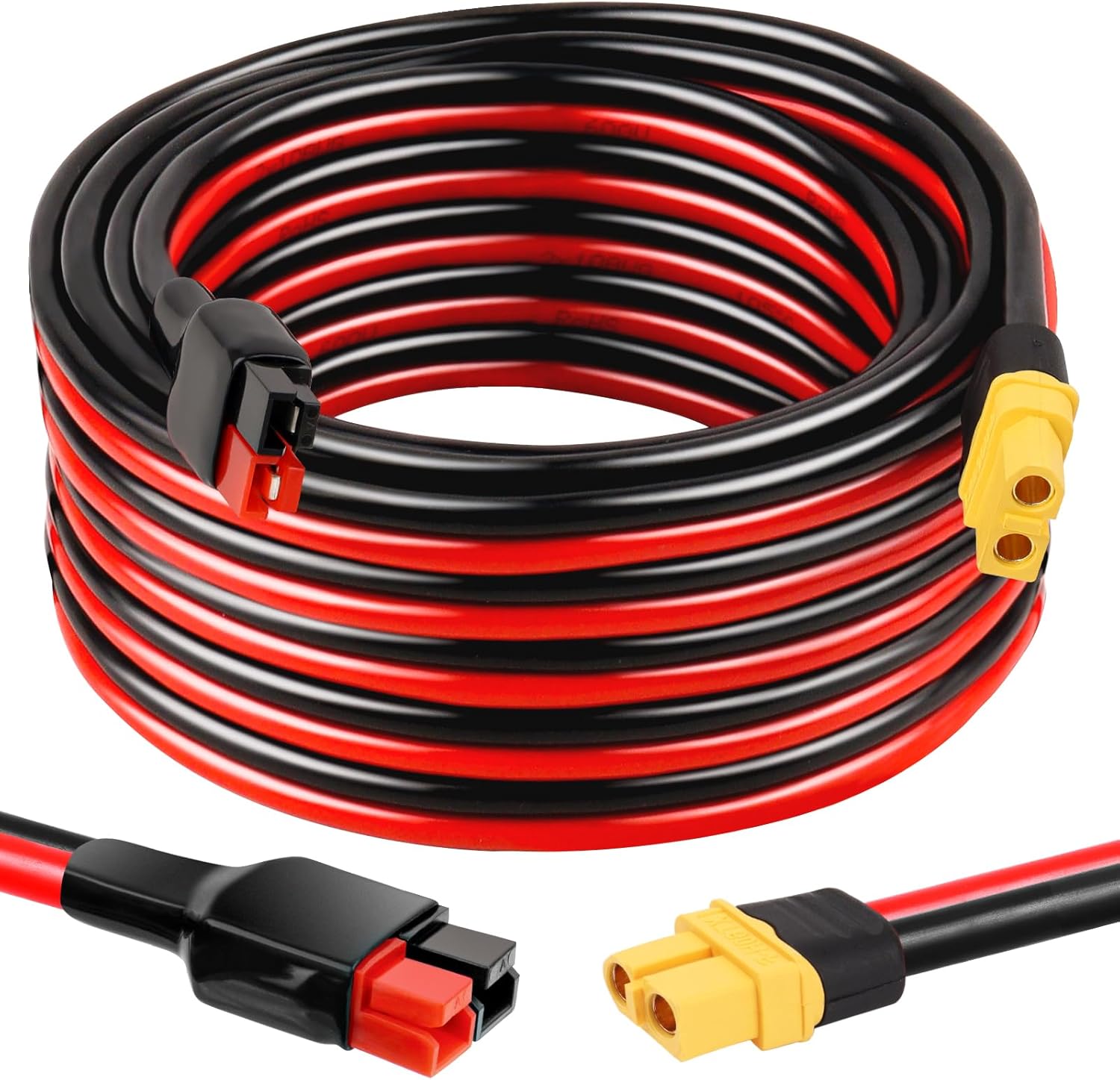 XRDS -RF 10AWG XT60 to Anderson Adapter Extension Cable –XT60 Female to Anderson Connector Cable High-Performance Power Conversion Cable for RC, Solar, and DIY Applications 20FT