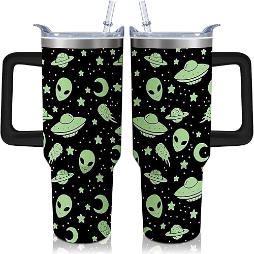 Vista 8 de Vaso de 40 onzas con asa para estilista para estilista, para mujer, taza aislada de acero inoxidable, botella de agua para peluquería, cosmetología