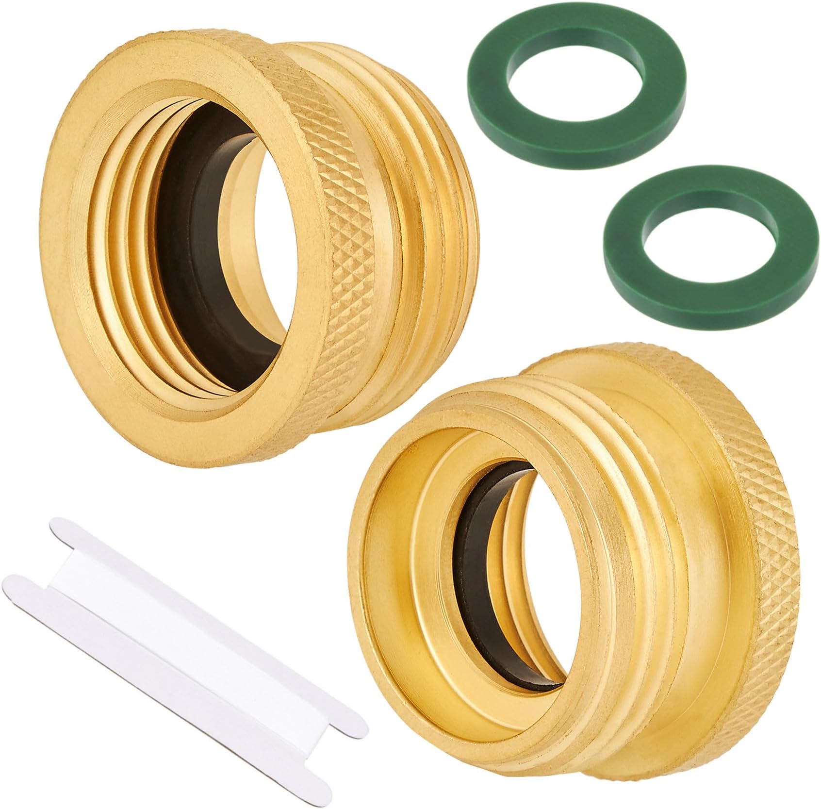Hooshing 2PCS Garden Hose Adapter 3/4" GHT Male x 1/4" NPT