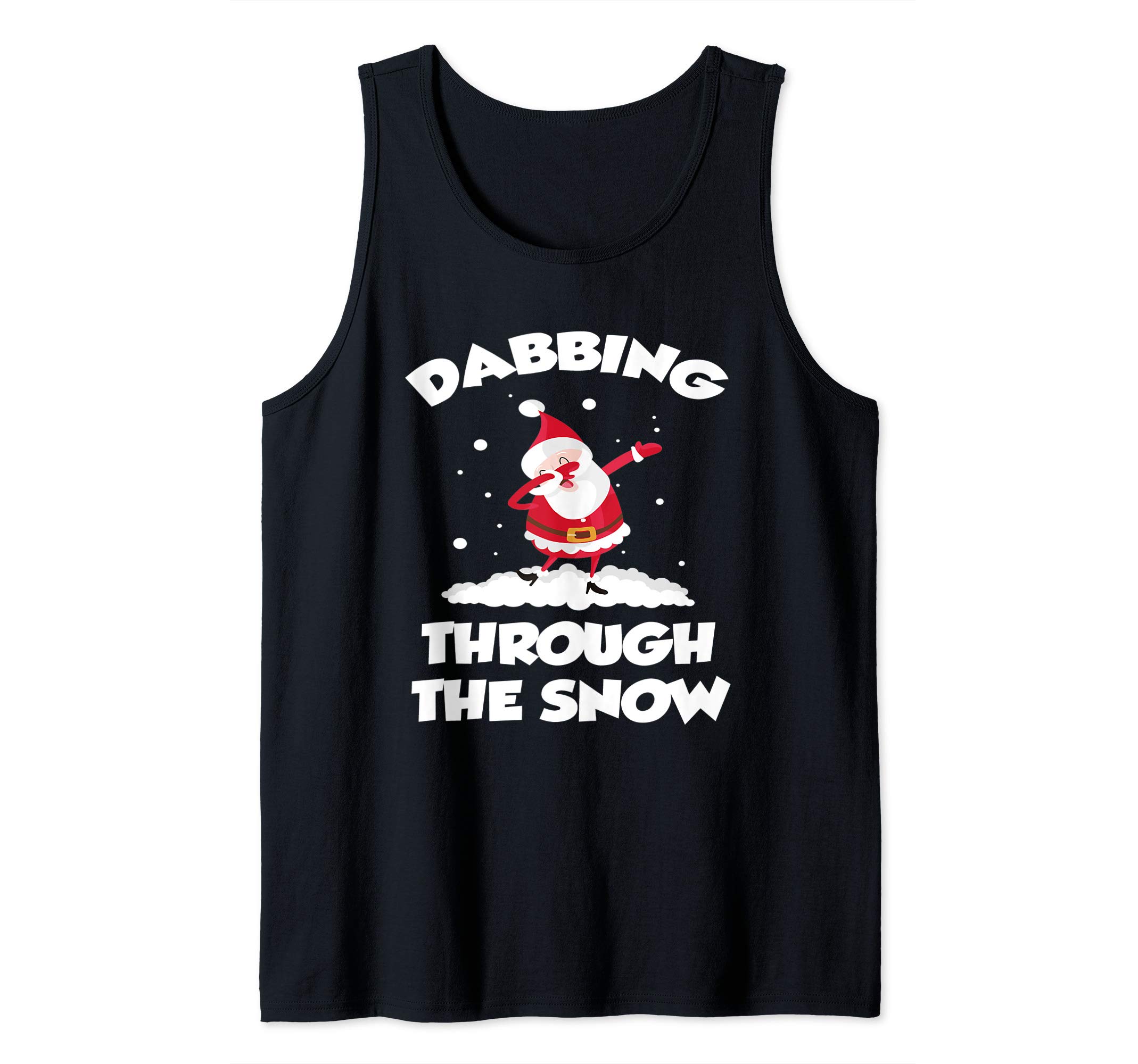 Funny Dabbing Through the Snow Santa Claus Costume Gifts Tank Top