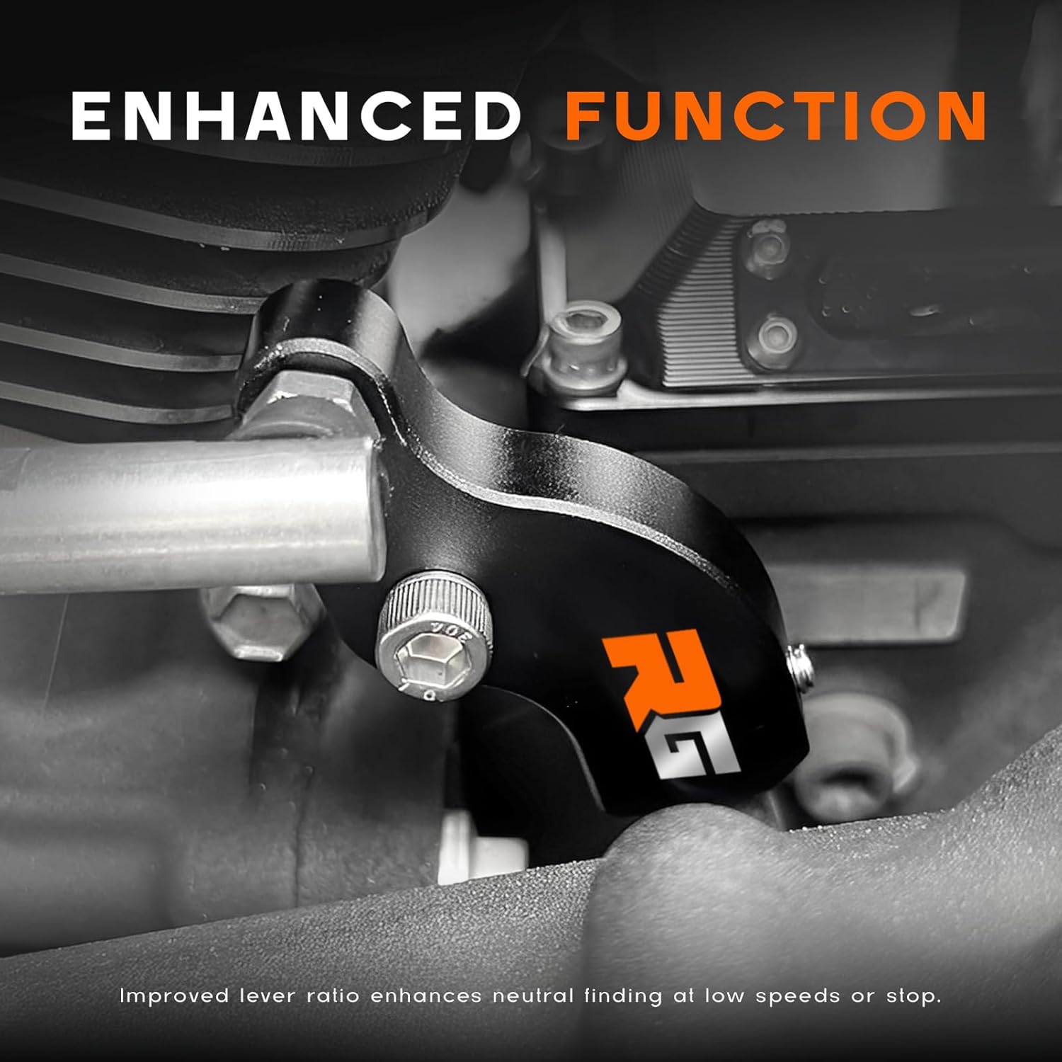 EZ Shift Neutral Gear Assist Kit for Harley M8 Baggers and Softails，Effortless Neutral Every Time, Fits '17-Late Touring & '18-Late Softail(Black Anodized)