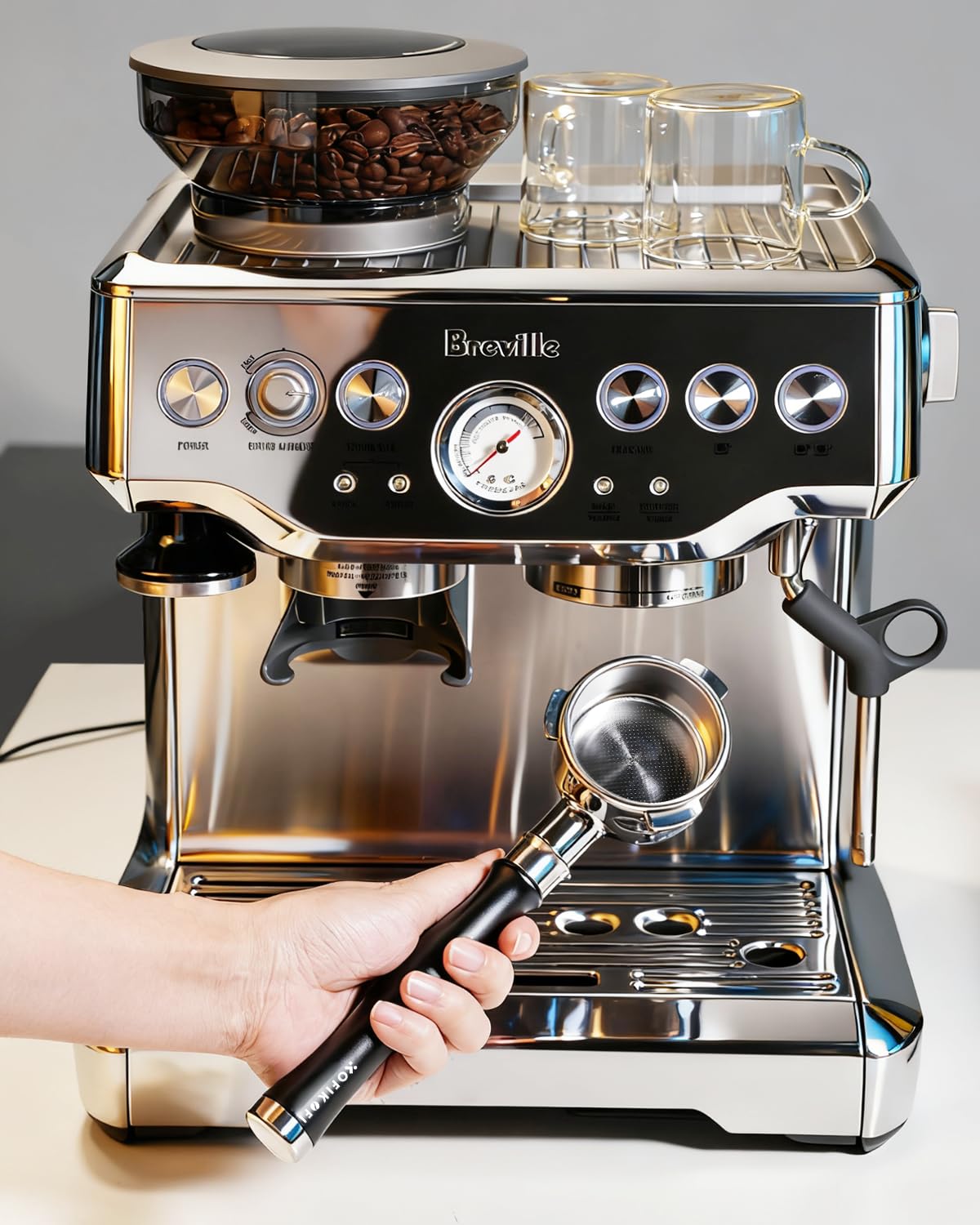 54mm ボトムレス ネイキッド ポルタフィルター Amazon | 54mm ボトムレス ポルタフィルター Breville対応