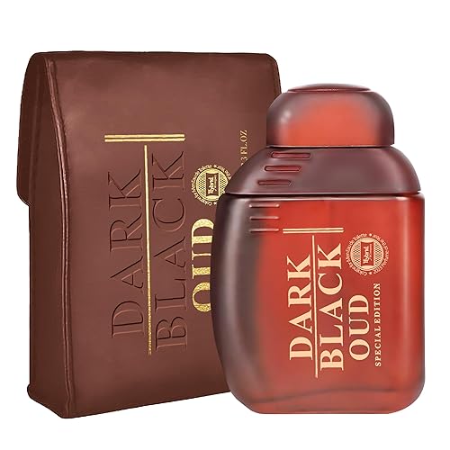Hybrid & Company Dark Black Oud - Perfume sutil y vigorizante para hombre, 3.4 onzas líquidas