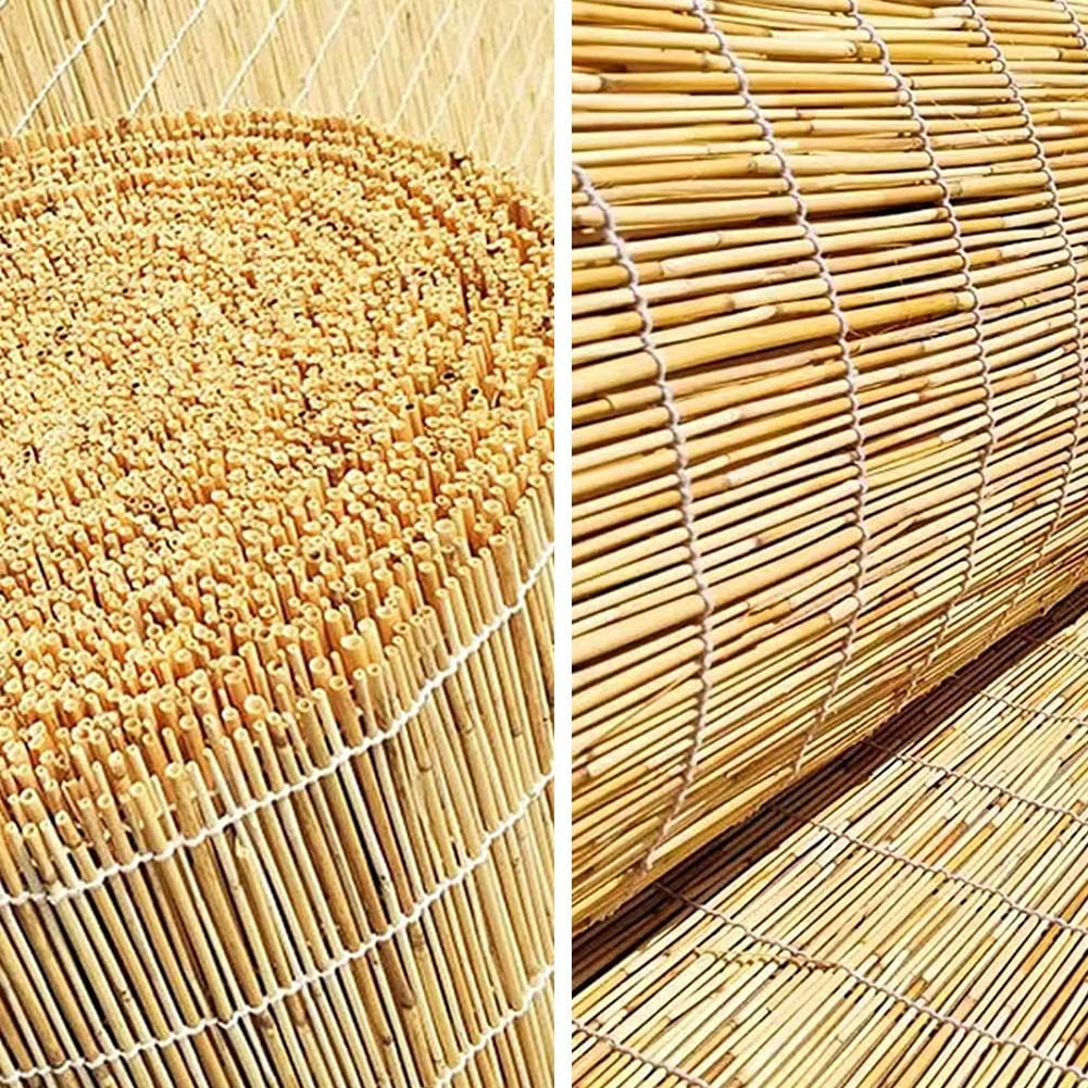 Roleta Bambusowa, Natural Rolety Trzcinowe, Zasłona na Drzwi i Okna, Roll Up Roleta Rzymska z Lift, Rolety Drewniana (Size : WxH100x220cm(39x87incn))