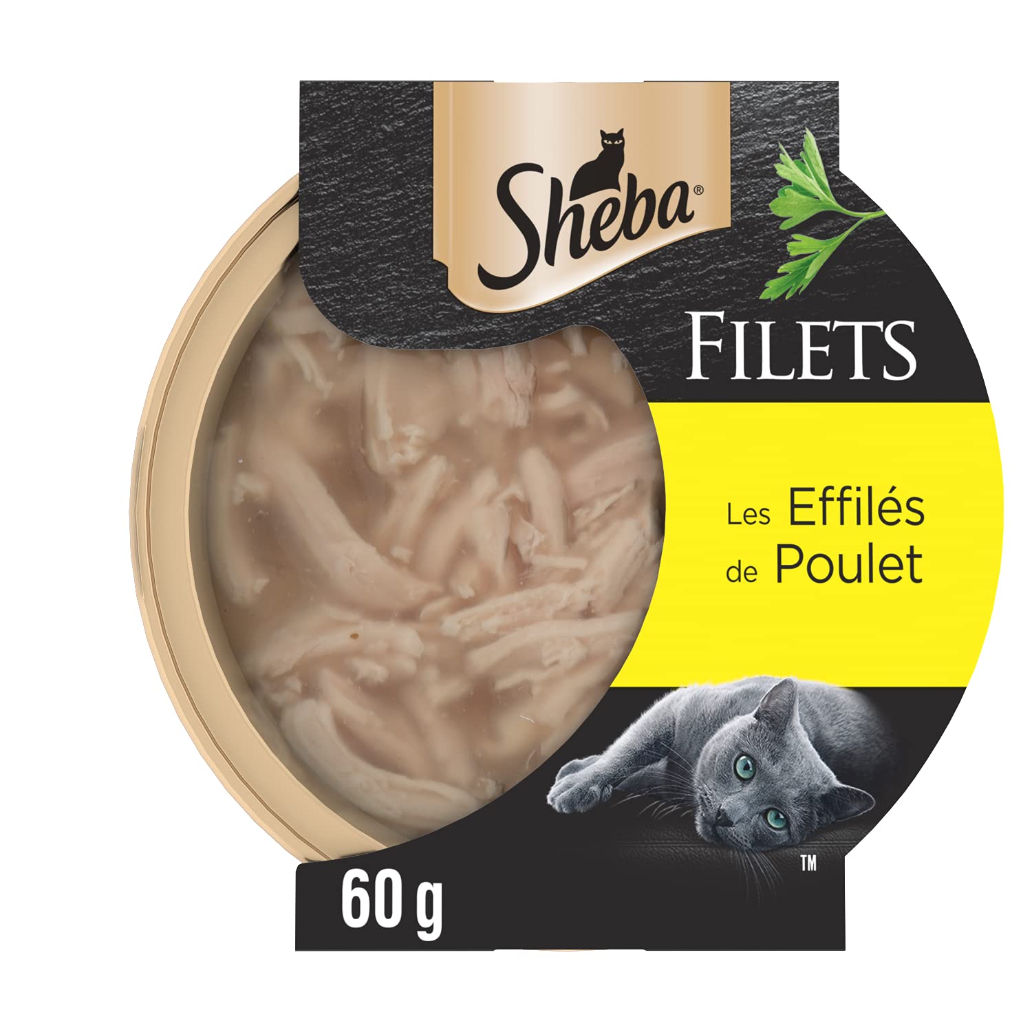 SHEBA Filety z kopuły, zestaw 32 pudełek (32 x 60 g), smak kurczaka, mokra karma dla kotów dla dorosłych, dodatek do posiłków dla kotów, płatki z kurczaka