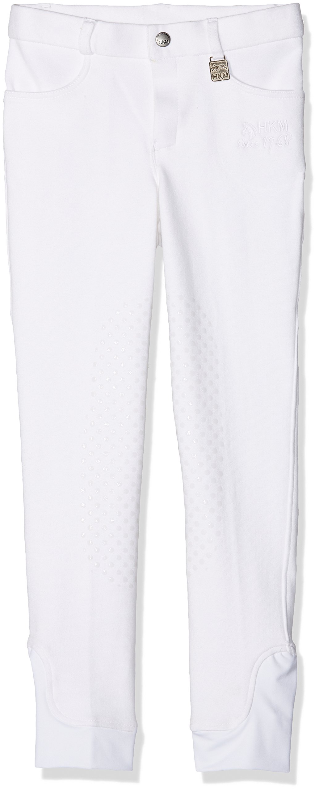 HKM - Reithose -Kids Easy- Silikon-kniebesatz, Pantaloni Unisex - Adulto