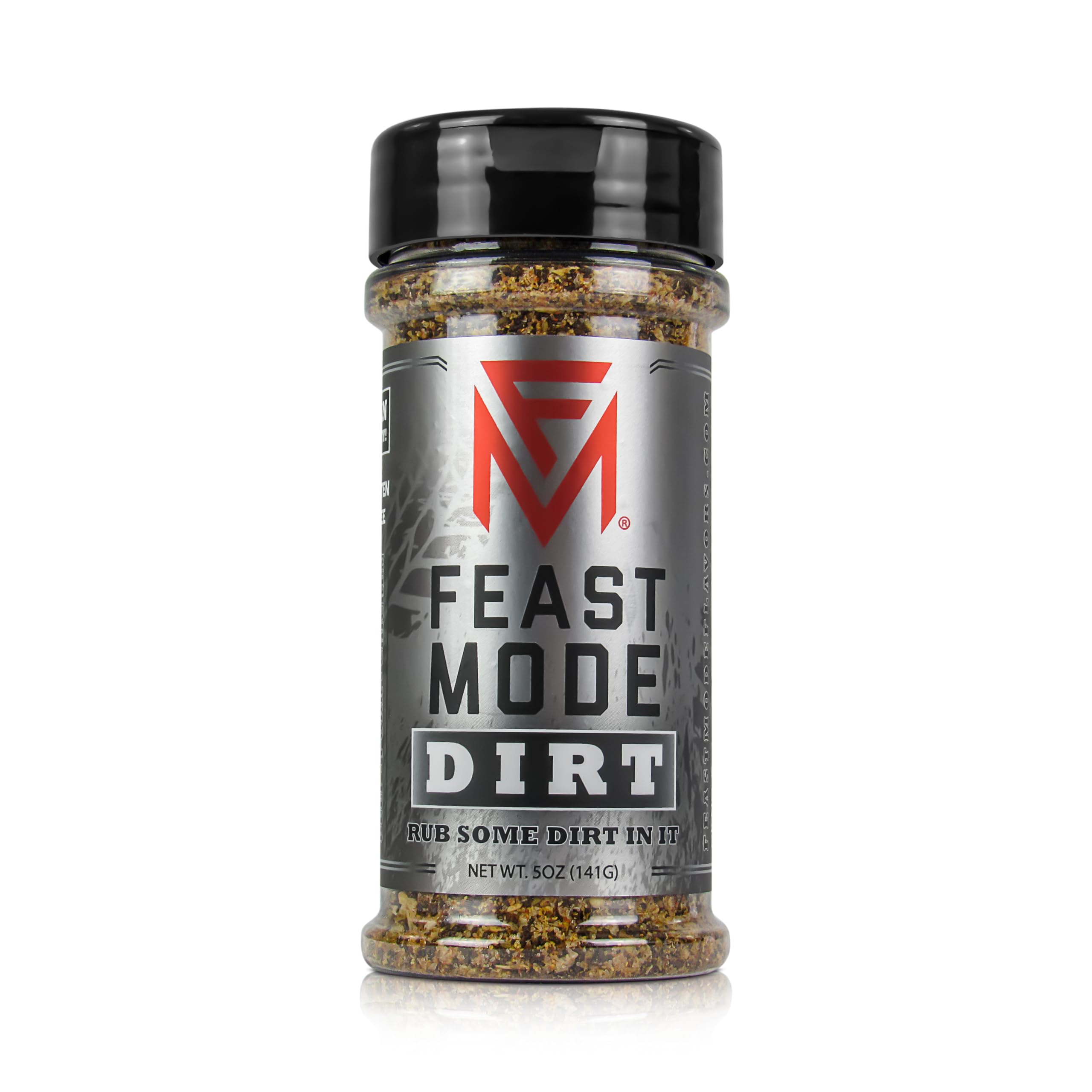 Dirt BBQ Rub - Feast Mode Flavors - Low Sodium, No MSG, Gluten Free, All Natural, Meal Prep Seasoning, Healthy, Dry Rub, Barbeque, Coffee Blend, Smoking, Smoker, Grill, Pepper, Paprika, Steak