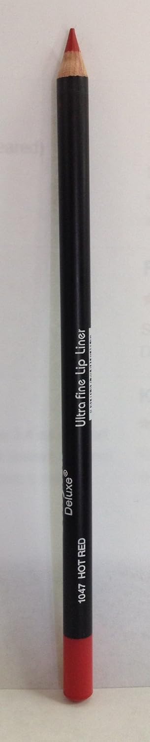 Deluxe Ultra Fine Lip Liner Pencil -1047 Hot Red