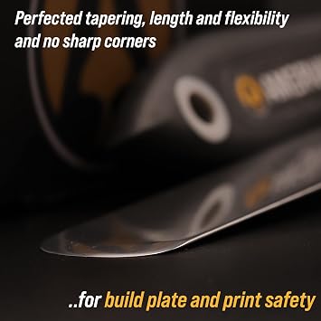 Premium 3D Print Removal Tool Kit - Durable 3D Printer Tools with Sturdy Comfort Grips, Sharp and Hardened Blades for Easy Separation of Prints, Knife and Spatula Set of 2 - Enhanced Version