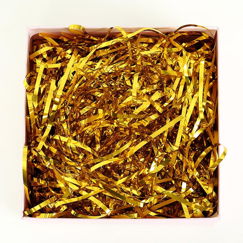 Papier déchiqueté à paillettes remplisseur de paniers et cadeaux
