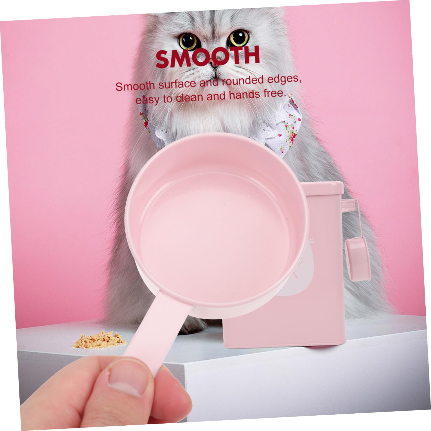 1juego Contenedor De Comida Para Mascotas Con Tapa Cubo Almacenamiento De Piensos Para Perros y Gatos Diseño Elegante y Prueba De Humedad Para Alimentos Secos y Snacks