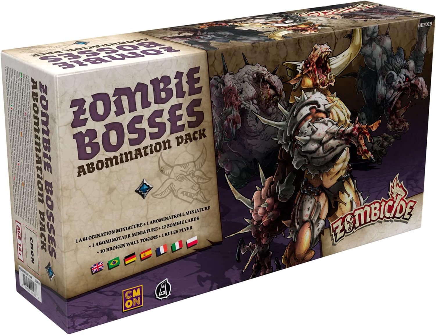 Zombicide: Black Plague Zombie Bosses - Abomination Board Game Pack