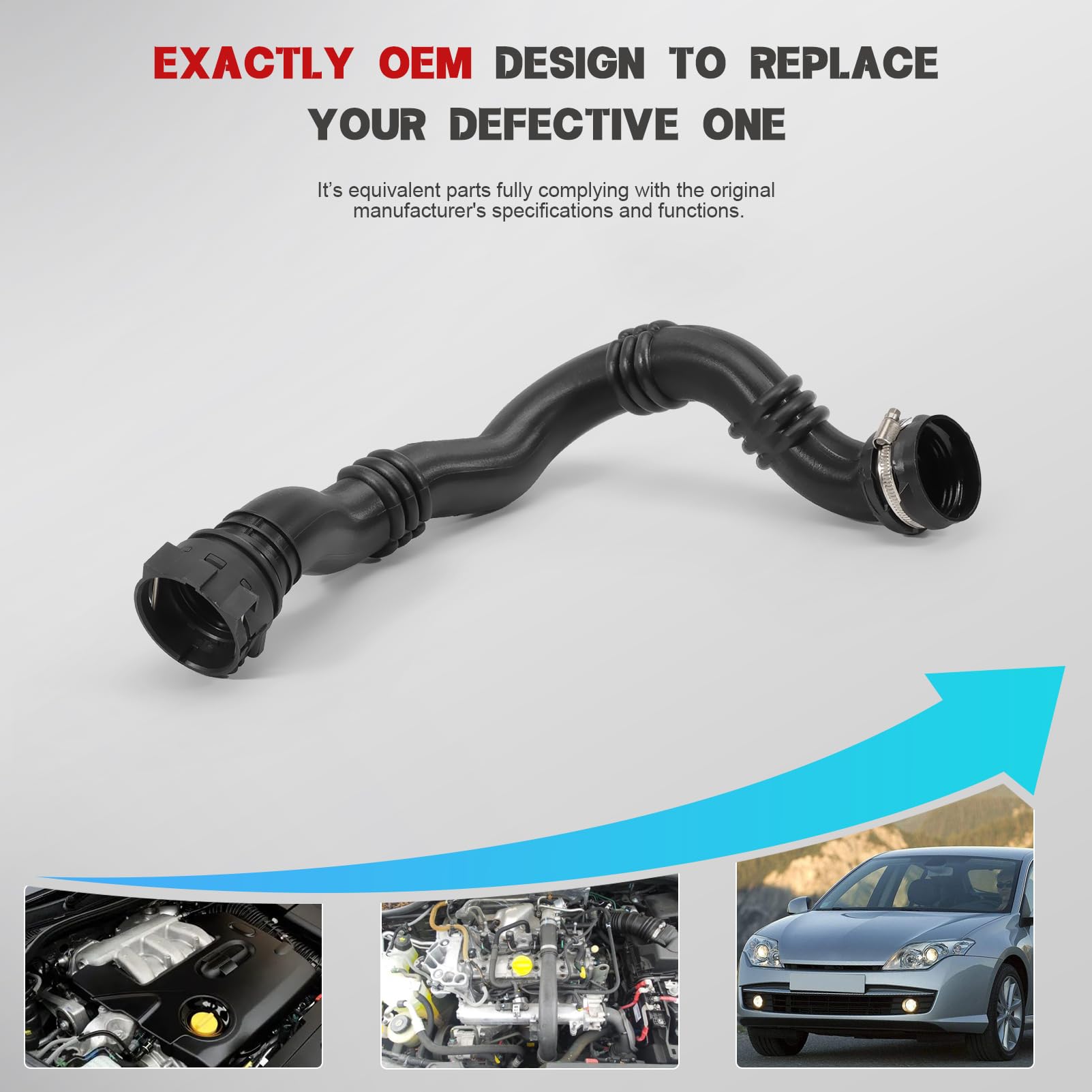 Tubo di aspirazione pressurizzato Turbo Per Laguna3 2007-2015 Latitude 2010-2015 2.0 DCi 8200551943,AS509710
