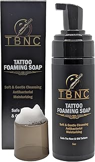 Tattoo Foaming Soap, Fragrance-free, Antibacterial, with Aloe Vera & Chamomile