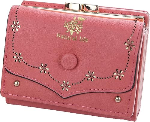 Amazon ノーブランド品 小花の透かし入りミニ財布 レース風 かわいい 三つ折り財布 ガールズ レディース コーラルレッド 財布 Amazon ノーブランド品 小花の透かし入りミニ財布 レース風 かわいい 三つ折り財布 ガールズ レディース コーラルレッド 財布