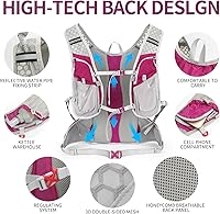 Vista 3 de IX INOXTO Hydration Pack Backpack, Lightweight Water Backpack with 2L Hydration Bladder Daypack for Men Women,Running Hydration Vest for Trail