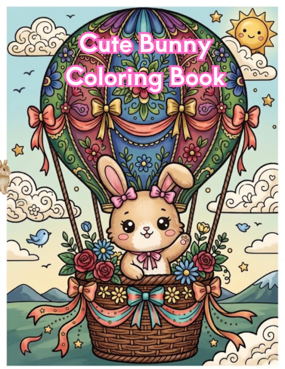 Cute Bunny Coloring Book